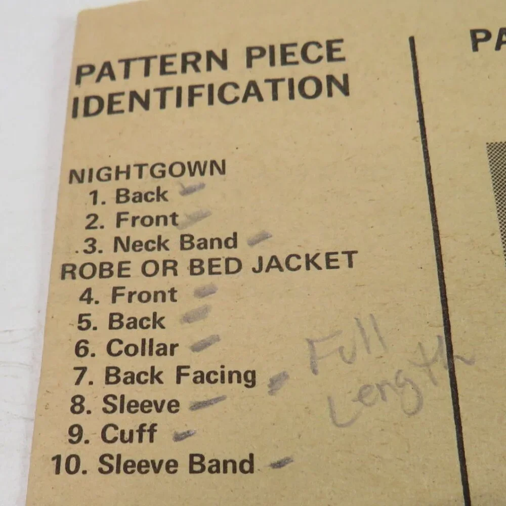 Butterick 5534 sewing pattern nightgown, robe, jacket, Dress